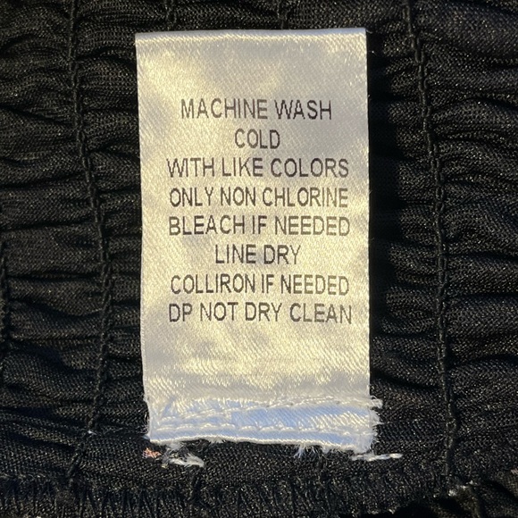 Women’s SWEET LEMON Black Floral Ruffle Elastic Dress Sz M - Picture 8 of 8